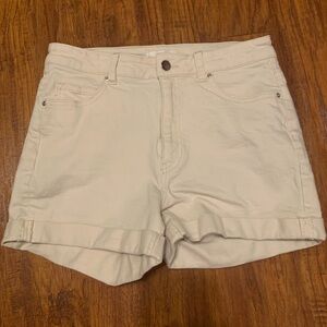 H&M White Denim Shorts